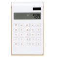 thumbnail image 1 of Calculadora portátil de 10 dígitos, ultradelgada, con energía solar, para el hogar, la oficina y los negocios, con pantalla LCD blanca., 1 of 14