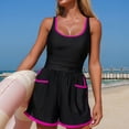 thumbnail image 5 of YueHuiYing Women One Piece Swim Dress Tummy Control Modest Swimsuit Swim Skirt Bathing Suit, 5 of 5