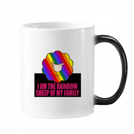 

I Am The Rainbow Sheep Of My Faly Mug Changing Color Cup Morphing Heat Sensitive 12oz