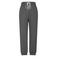 thumbnail image 6 of fatyb Sweatpants for Women Drawstring Capri Pants Athletic Jogger Pants Comfy Womens Lounge Pants S-5XL, 6 of 6