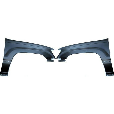 Fender For 99-04 Grand Cherokee Set of 2 Front LH & RH Primed Steel
