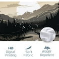 thumbnail image 4 of Hunting Deer Shower Curtain Rustic Forest Woodland Shower Curtains Vintage Farmhouse Country Wildlife Cabin Themed Bathroom Decor Polyester Fabric-72" x 72", 4 of 6