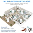 thumbnail image 6 of Meuvax Ultrasonic Electric Rodent and Pest Repellent Device, White, 6 Pack, 6 of 7