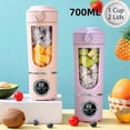 thumbnail image 3 of Portable Juice Maker Blender for Shakes Smoothies 700ML 12- Fast Mixing 2 in 1 Blender Persona, 3 of 5