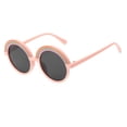 thumbnail image 2 of Lumistal Round Frame Sunglasses Retro Vintage Sun Glasses UV Protection Fashionable Lightweight Sun Glasses Photography Party Decoration Cute Sunglasses for Under 12 Years Old Pink One Size, 2 of 2