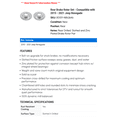 thumbnail image 2 of Rear Brake Rotor Set - Compatible with 2015 - 2021 Jeep Renegade 2016 2017 2018 2019 2020, 2 of 2