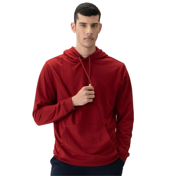 Premium Men's Fleece Pullover Hoodie with Long Sleeves, Sizes S-5XL