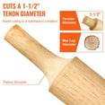 thumbnail image 4 of VEVOR Tenon Cutter Log Furniture Kit 1.5"/38mm w/4 Blades Commercial Woodworking, 4 of 9