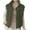 Army Green, variant on Womens Casual Vest Jacket Solid Color Sleeveless Button Down Thicken Coat Fall Winter Thermal Outwear