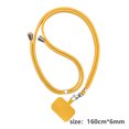 thumbnail image 3 of Correa Correa de cordón universal para teléfono celular (tela curada amarilla + cuerda suave naranja), 3 of 5
