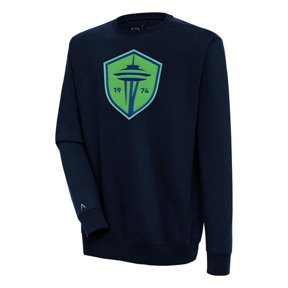 Men's Antigua Navy Seattle Sounders FC Victory Pullover Sweatshirt