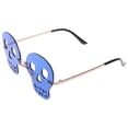 thumbnail image 1 of KAKOWELY 1 par de gafas de sol sin montura con estampado de calavera para fiestas en la playa para mujeres y hombres, 1 of 5