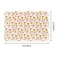 thumbnail image 3 of Bingfone 70s Retro Flowers Door Mat 16"x24" Front Entrance Non-Slip Low Profile Washable for Entryway, 3 of 7