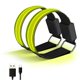 thumbnail image 1 of 2 pulseras LED recargables por USB, reflectantes, ajustables, de seguridad, para correr, ciclismo y deportes al aire libre., 1 of 8