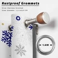 thumbnail image 2 of Outdoor Curtains for Patio Waterproof, Merry Christmas Outdoor Privacy Panels Grommet, Winter Xmas Snowflakes Blue Yellow Blackout Outside Curtains for Porch/Cabana/Pergola/Gazebo 54"x108", 2 Panels, 2 of 8