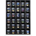 thumbnail image 1 of Vitrina Shot Glass Tasse Verre, 30 ranuras, madera negra, 1 of 6