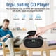 thumbnail image 4 of Nextron Reproductor de CD estéreo portátil Boombox con radio AM/FM, Bluetooth, USB, entrada auxiliar, conector para auriculares, compatible con CD-R/RW y MP3, sonido claro y completo con refuerzo de g, 4 of 5