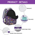 thumbnail image 4 of Ethnic Boho Backpack for Women - Trendy Tribal Pattern, Roomy College Bag, 17" Laptop Pocket, Heavy Duty Oxford Fabric, Campus Must-Have, 4 of 6