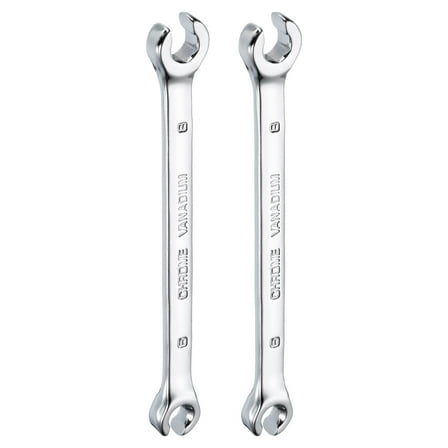 2pcs Flare Nut Metric Wrench 6mm x 8mm High Carbon Steel