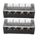 thumbnail image 1 of 2 Pack 100A 600V TBC PC Type Double Row Fixed Screw Terminal Blocks for Distribution Systems Lighting 4 Pins (1004), 1 of 4