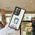 thumbnail image 2 of Muestra tu personalidad: divertido y caprichoso diseño de mascota de dibujos animados en una funda plateada para teléfono, 2 of 4
