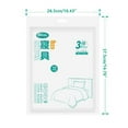 thumbnail image 3 of Disposable Bed Sheets Set, Non-Woven Fabric Travel Supplies, for Business Trip Camping Hotel Use, One Package, 3 of 9