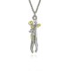 thumbnail image 1 of Collar con colgante de abrazo de pareja Yashi dorado 20070, 1 of 4