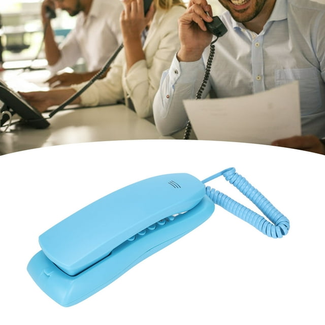 KXT628 Hotel Telephone, Mini Landline Phone with Mute Pause Night Light Music Ringing No Hands Function Desk Wall Convertible for Office Home Hotel