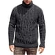 thumbnail image 1 of Gibobby Suéter ligero hombre Suéter de Cuello Alto Ajustado para Hombre Suéter de Punto con Estampado de Giro Informal(GY2,M), 1 of 5