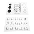 thumbnail image 4 of Unique Bargains Reusable Nail Art Stamping Mat 2 Pcs White Option A + Option B, 4 of 5