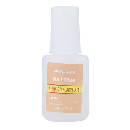 10g Nail Art Glue With Brush On Strong Adhesive Lady Girl Fake Acrylic False (Best Kissing Tips For Girls)