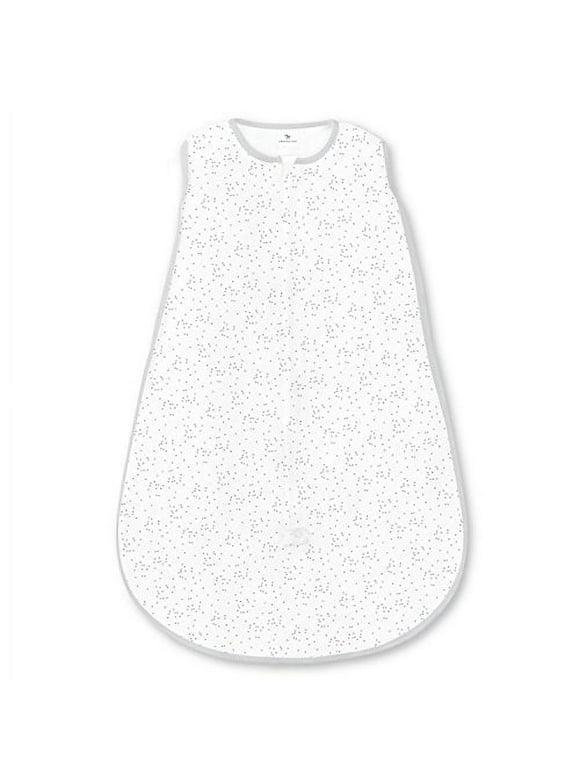 Amazing Baby Cotton Sleeping Sack, Wearable Blanket with 2-way Zipper, Sterling Confetti, Small (0-6 mo)