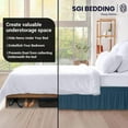 thumbnail image 4 of SGI Bedding 14 Inch Wrap Around Bed Skirt | Microfiber Bed Skirt | California King, Teal, 4 of 4
