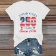 thumbnail image 5 of JFGHDG T Shirts For Women Star Stripes Independence Day Tee Women'S American Flag Graphic Top Men'S Crewneck Flag Graphic Tee Men'S Regular Fit Flag Tee Usa Themed 4th Of July Tee White XL, 5 of 5
