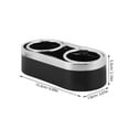 thumbnail image 2 of OATIPHO Black Plastic Double Hole Automobile Cup Holder Car Bottle Stand with Multifunctional Storage, 2 of 6
