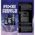 thumbnail image 6 of AXE Fresh ‘N Festive Phoenix Holiday Gift Set Mint & Rosemary Body Wash, Deodorant Spray & Antiperspirant Stick, 3 Count, 6 of 6
