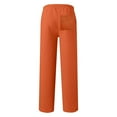 thumbnail image 4 of lnmuld Winter Pants Solid Color Boys Girls Casual Baggy Sweatpants Straight Leg Open Bottom Elastic Waist Athletic Joggers with Functional Pockets Size:13-14 Years, 4 of 5
