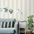 thumbnail image 3 of SUSSEXHOME 177.59 Square Feet Non-Woven Removable Wallpaper - Waterproof, Strippable, Light Resistance & Cleanable Wall Paper Roll - Wallpaper-Luna Collection-Striped, 3 of 5