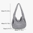 thumbnail image 2 of WIZUTIZ Tote Bags for Women Womens Messenger Bags Womens Crossbody Bags with Adjustable Strap Zipper Pockets Shoulder Bags Large Solid Bags Waterproof Classic Bag 1 PC Gray, 2 of 4