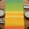 thumbnail image 5 of Table Runners 36 Inches Long Dress Scarves, Rainbow Striped Farmhouse Kitchen Table Runner, Short Coffee Tablerunners, Colorful Gradients Modern Abstract Art 13x36 Inch, 5 of 9