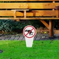 thumbnail image 6 of Summercome No Dog Poop Sign 1 Pack, Double Sided - Be Respectful/No Poop and Pee, Protect Your Beautiful Lawn or Yard (11.4" x 5.5"), 6 of 9