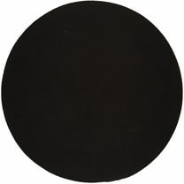 Rhody Rug  Solid 8' Round Rug Black