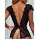 thumbnail image 2 of Lencería sexy sin espalda escote en V profundo encaje apasionado seducción ropa de dormir lencería sexy hueca, 2 of 5