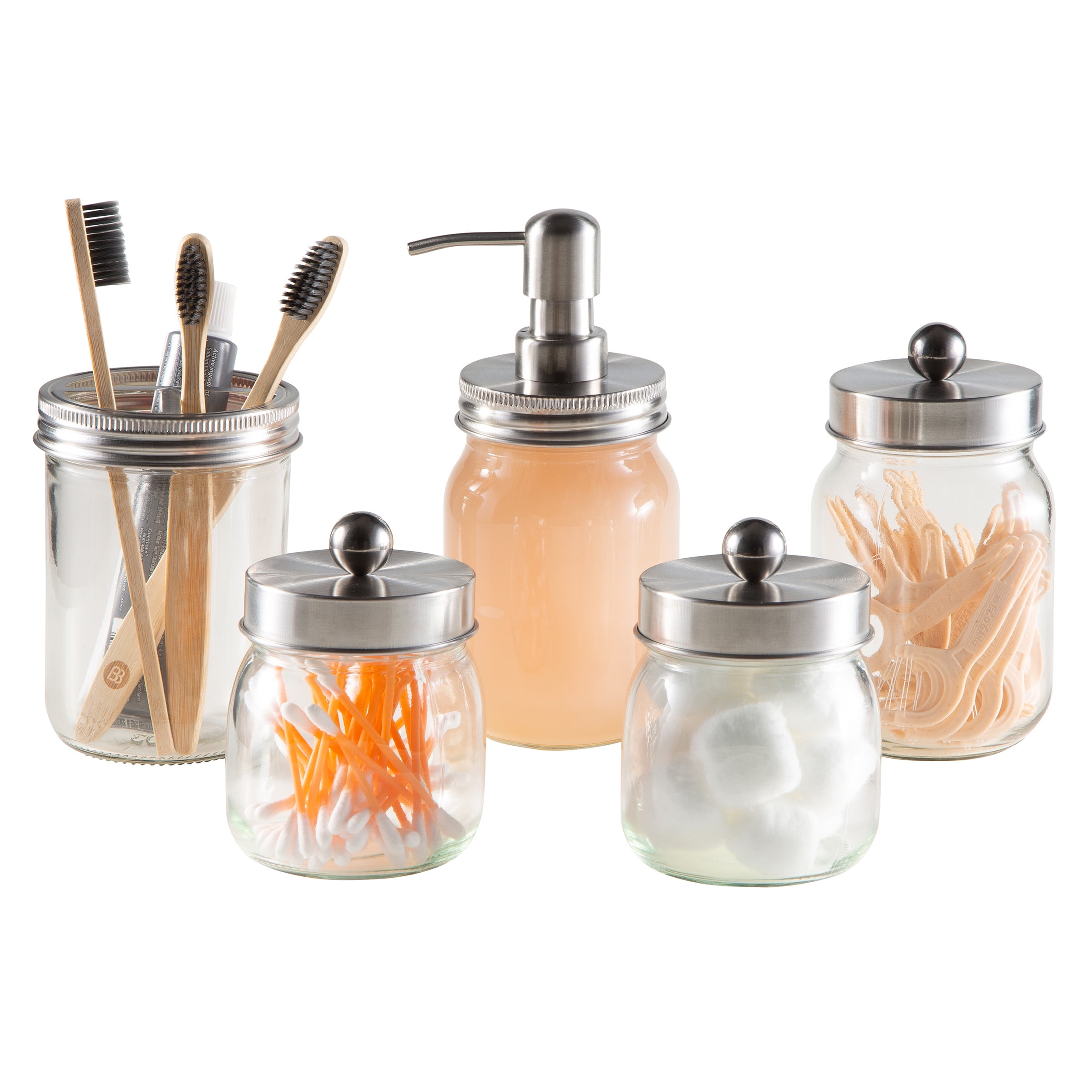 jars ceramic セット Better Homes & Gardens Ceramic 3-Piece Textured Stackable