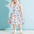 thumbnail image 4 of Quealent Independence Day for Girls Dress Fourth of July Kids Outfits Girls American Flag Stars Stripes Midi Tank Dress White,9-10 Years, 4 of 4