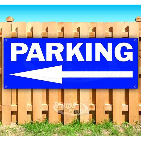 Parking 13 oz Vinyl Banner With Metal Grommets