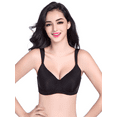 thumbnail image 3 of BIMEI Women's Mastectomy Large Cup Bra Pockets Wireless Post-Surgery Invisible Pockets for Breast Forms Everyday Bra 8648,Black, 34A, 3 of 7