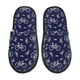 thumbnail image 1 of Fotbe Bicycle1 Pantuflas Peludas para Mujer con Estampado, Zapatillas de Peluche, Zapatos de Invierno para Casa, Uso Interior y Exterior-Large, 1 of 8