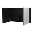thumbnail image 4 of Mirrors for Personal Care & 3-Shelf Storage - Wall-Mounted Black Medicine Cabinet, 4 of 4