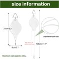 thumbnail image 2 of 3Pcs Adjustable Plant Pulley Hanger Plant Pulley Retractable Hanger, Pully Hook for Hanging Garden Basket Pots, Bird Feeder Pulley Hanger for Hanging Plants Outdoor Heavy Duty, White, 2 of 8